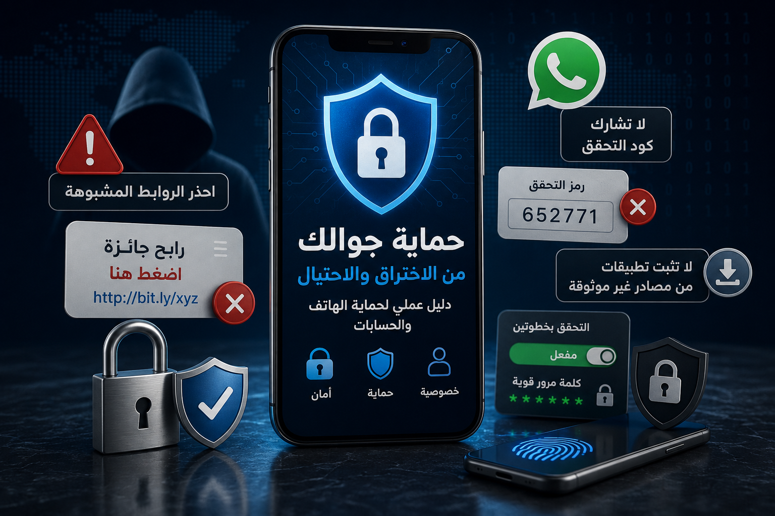 كيف تحمي جوالك من الاختراق والاحتيال؟ دليل عملي لحماية الهاتف والحسابات
